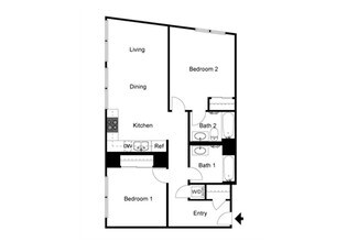 Two Bedroom floor plan